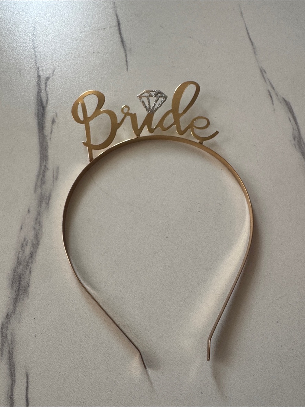 Bride Headband in Gold